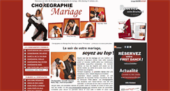 Desktop Screenshot of choregraphie-mariage.com